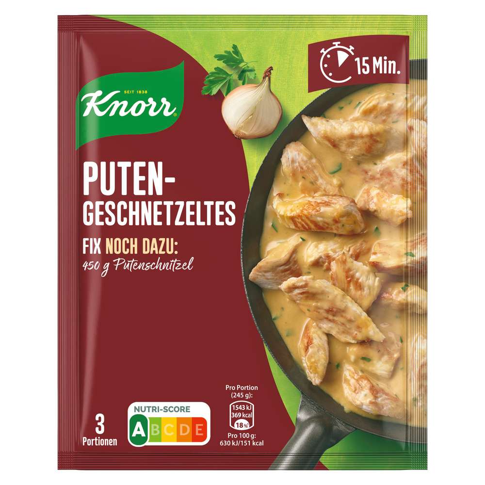 Produktabbildung Knorr Fix Würzmischung  Putengeschnetzeltes