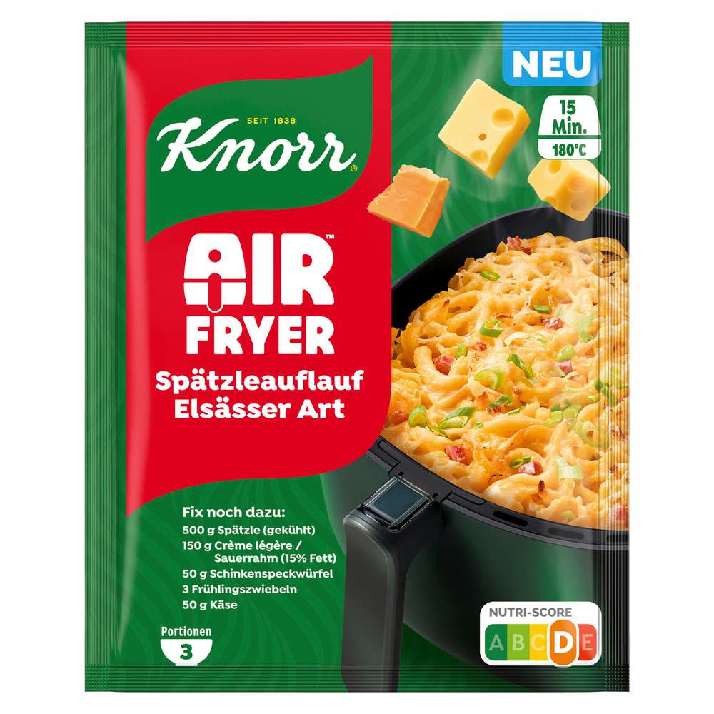 Produktabbildung Knorr Fix-Würzmischung Airfryer, Spätzleauflauf