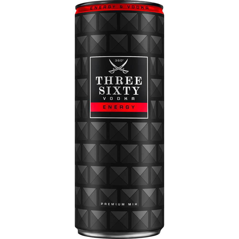 Produktabbildung Three Sixty Three Sixty, Energy & Vodka, 10 %