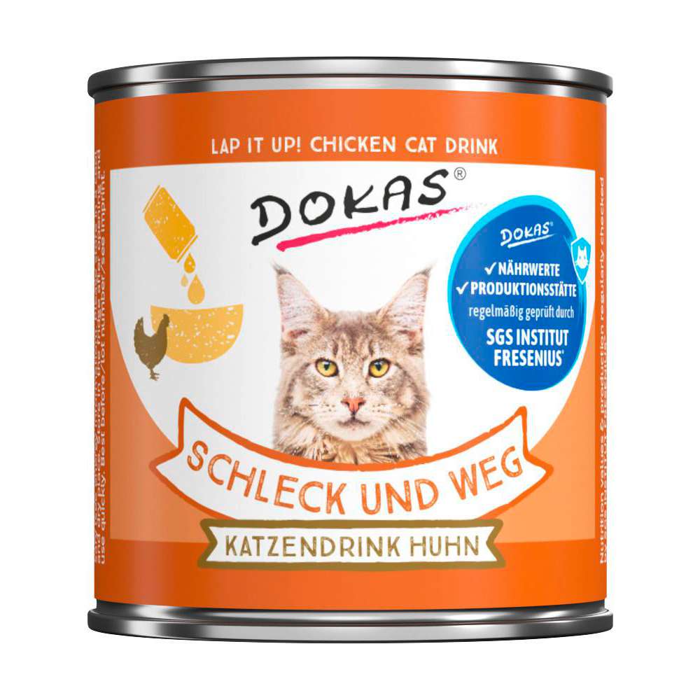 Produktabbildung Dokas Katzen-Snack Schleck und Weg Drink, Huhn