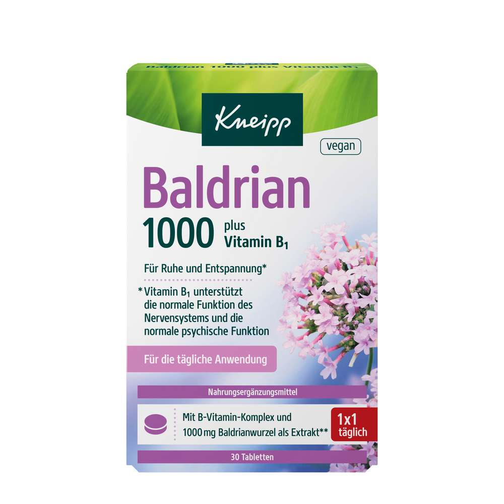 Produktabbildung Kneipp Baldrian 1000 plus Vitamin 1