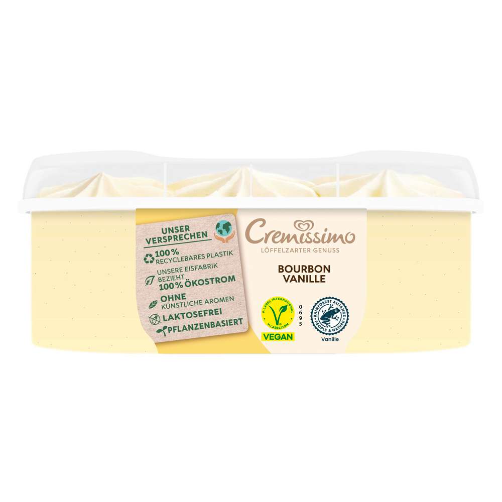 Produktabbildung Langnese Eis Cremissimo, Bourbon Vanille, vegan
