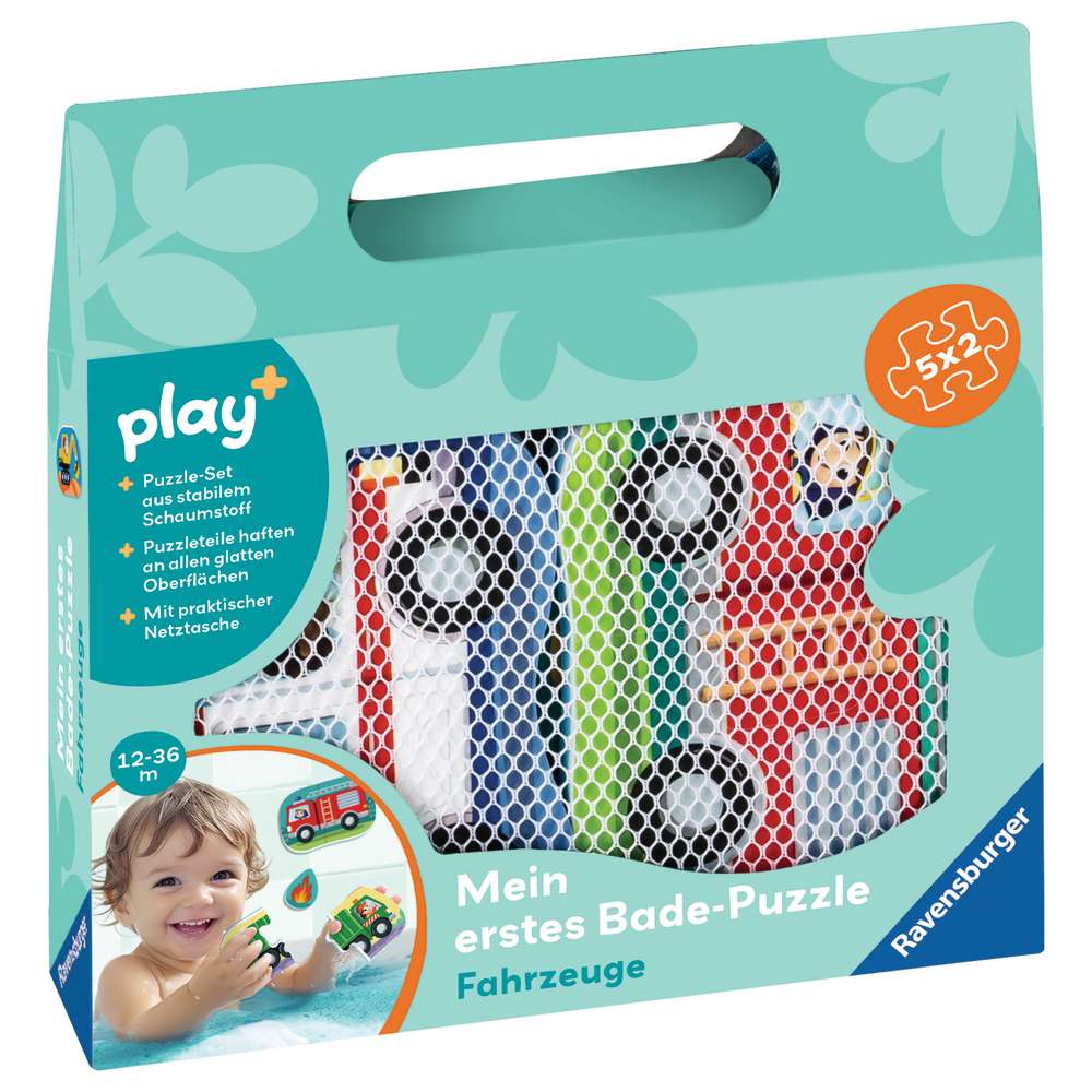 Produktabbildung Ravensburger Play+ Bade-Puzzle Fahrzeuge