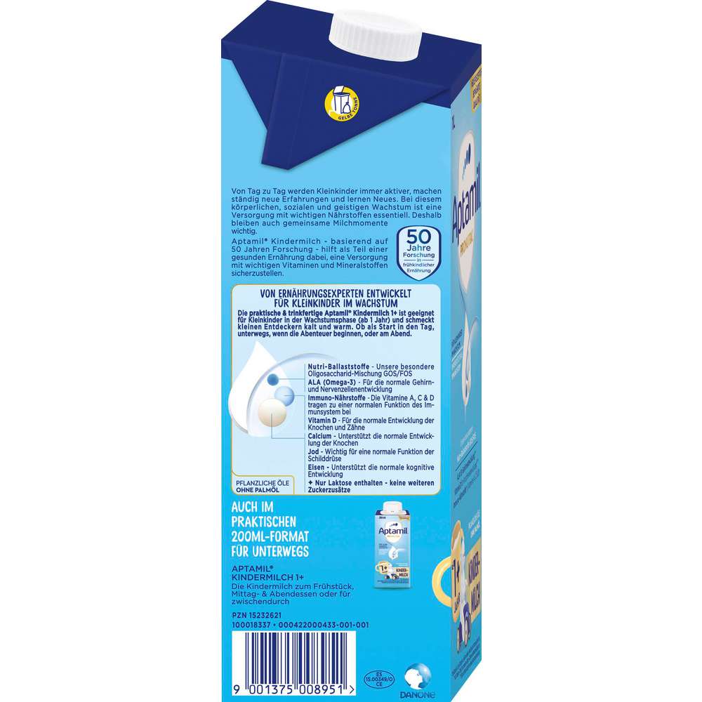 Produktabbildung Aptamil Pronatura Kindermilch 1+
