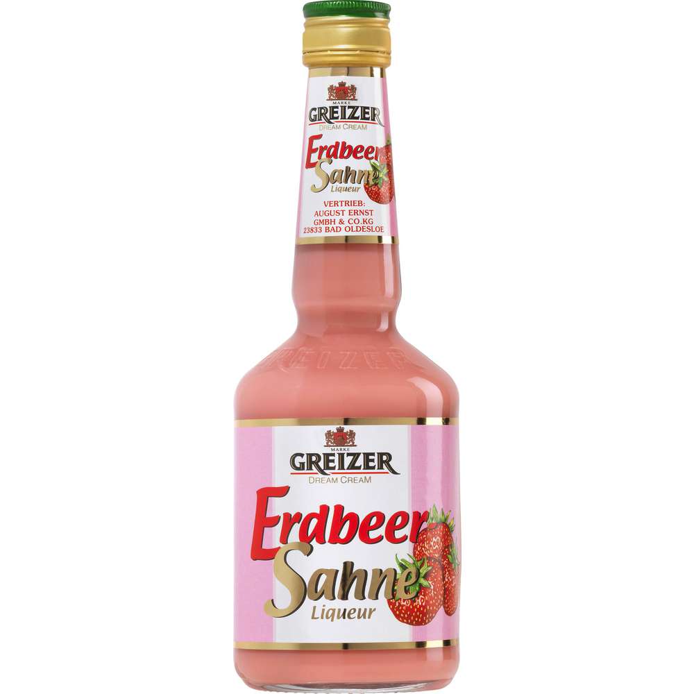 Produktabbildung Greizer Erdbeer Sahne Likör 15%