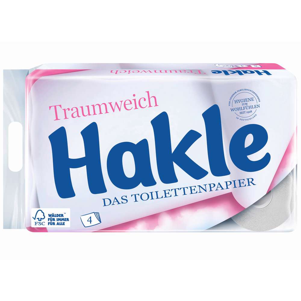 Produktabbildung Hakle Toilettenpapier Traumweich, 4-lagig