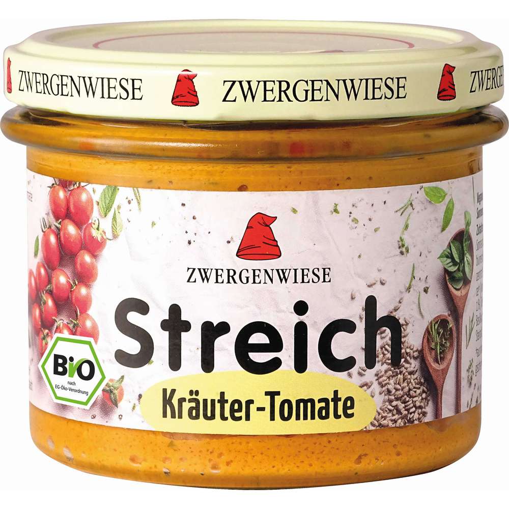 Produktabbildung Zwergenwiesen Streich Brotaufstrich, Kräuter-Tomate
