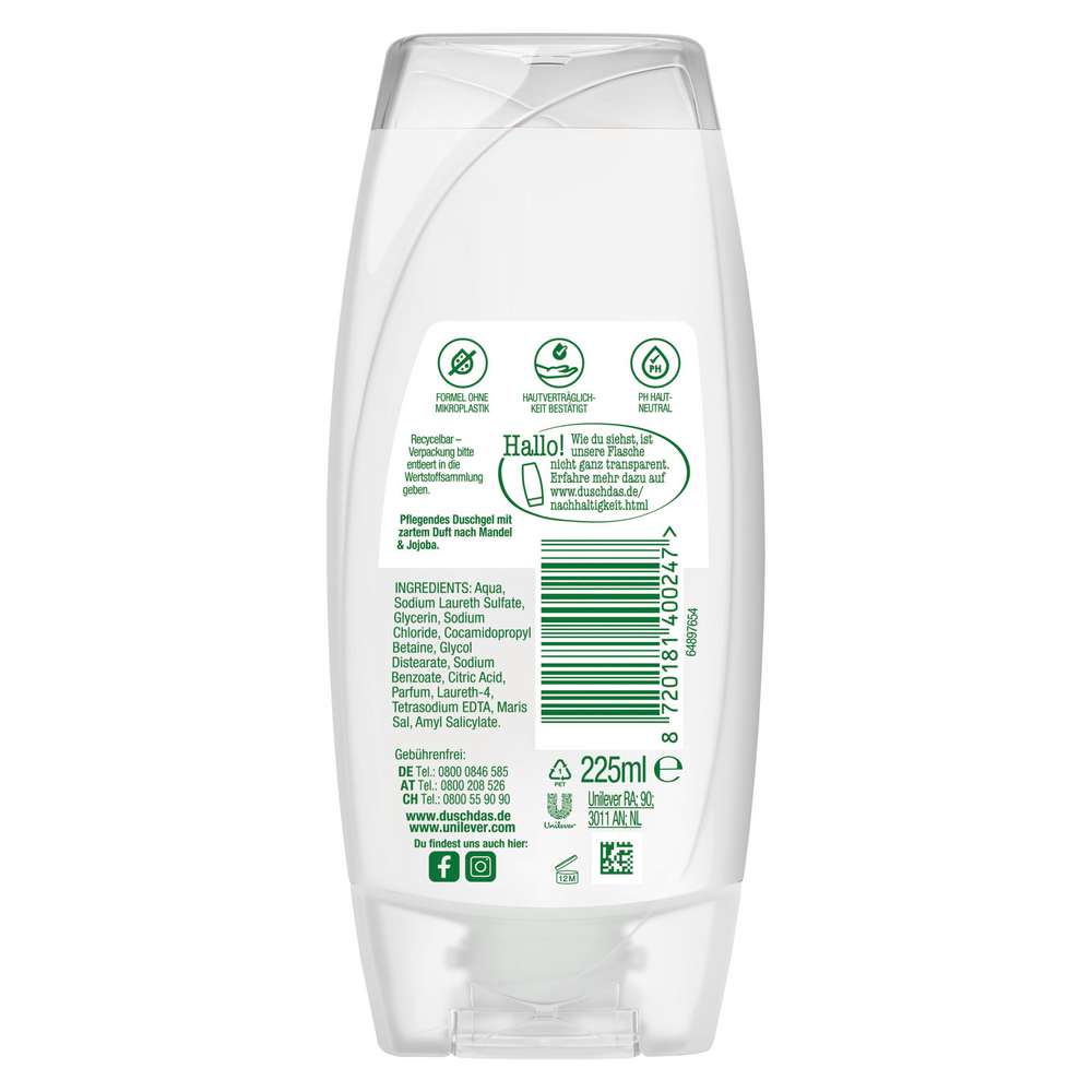 Produktabbildung Duschdas Duschgel, Mandel Jojoba