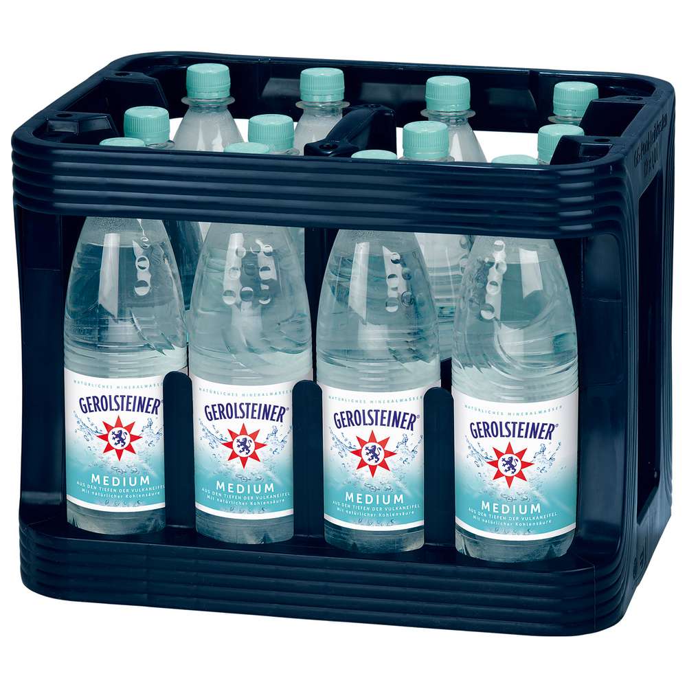 Produktabbildung Gerolsteiner Mineralwasser, Medium (12x 1,000 Liter)