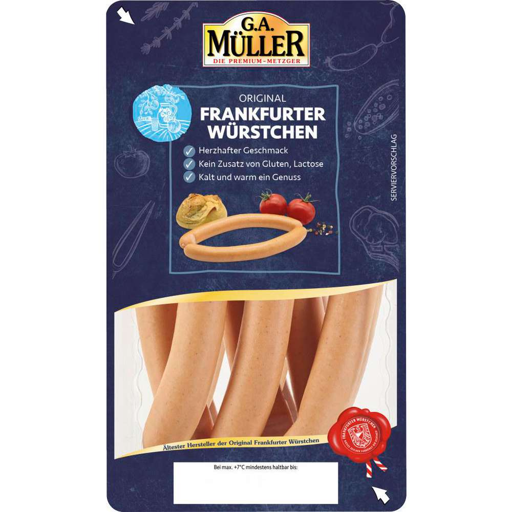 Produktabbildung G.A. Müller Frankfurter Würstchen