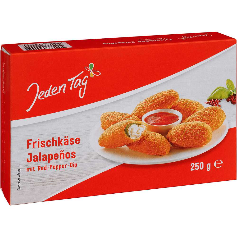 Produktabbildung Jeden Tag Frischkäse Jalapenos, tiefgekühlt