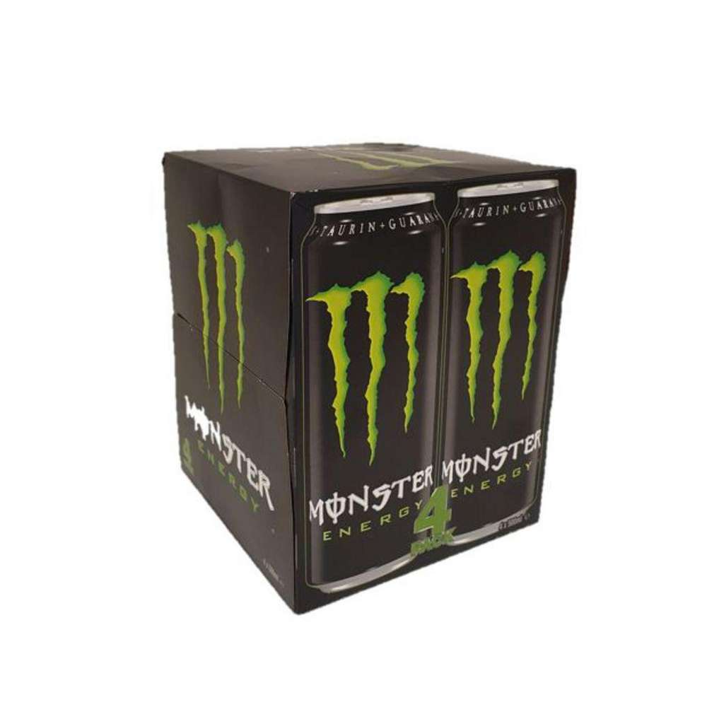 Produktabbildung Monster Koffeinhaltiges Erfrischungsgetränk mit Taurin, Original 4x0,5l