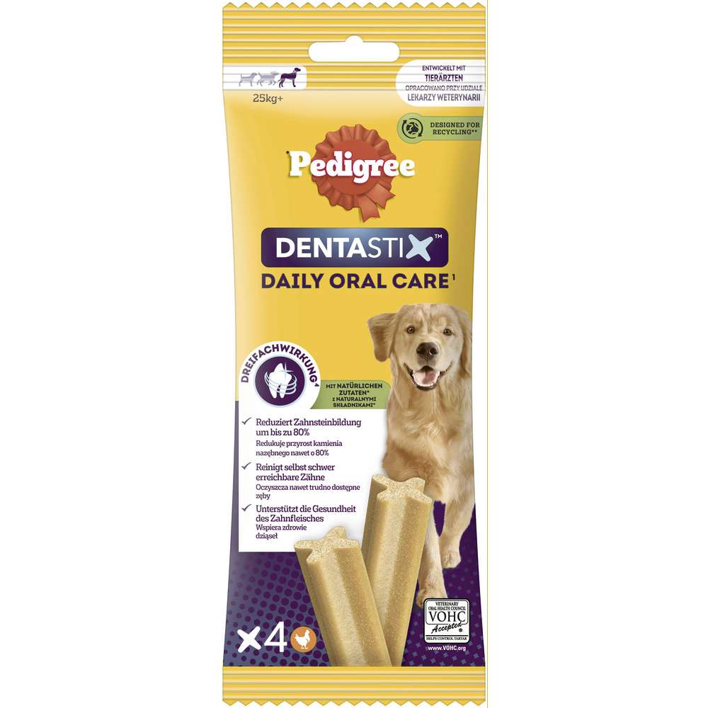 Produktabbildung Pedigree Hunde-Snack, Dentastix Kaustangen, Daily Oral Care, groß