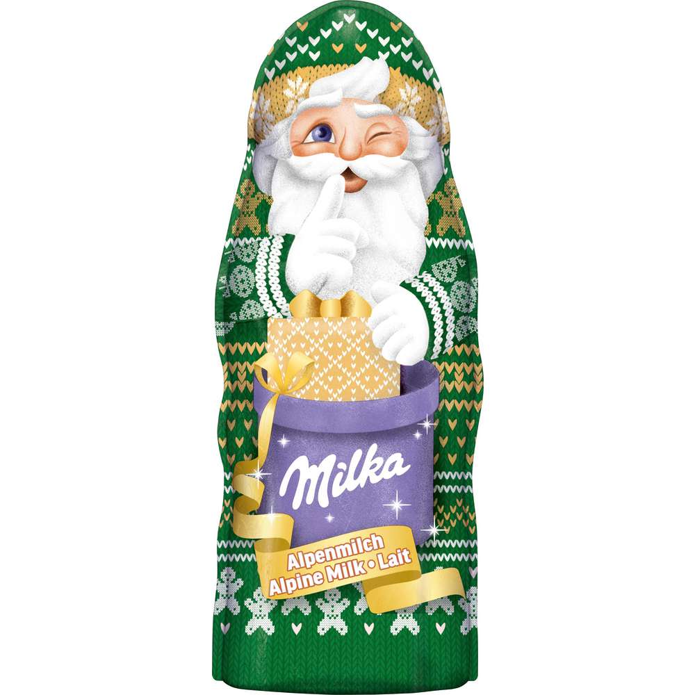 Produktabbildung Milka Weihnachtsmann, Alpenmilch