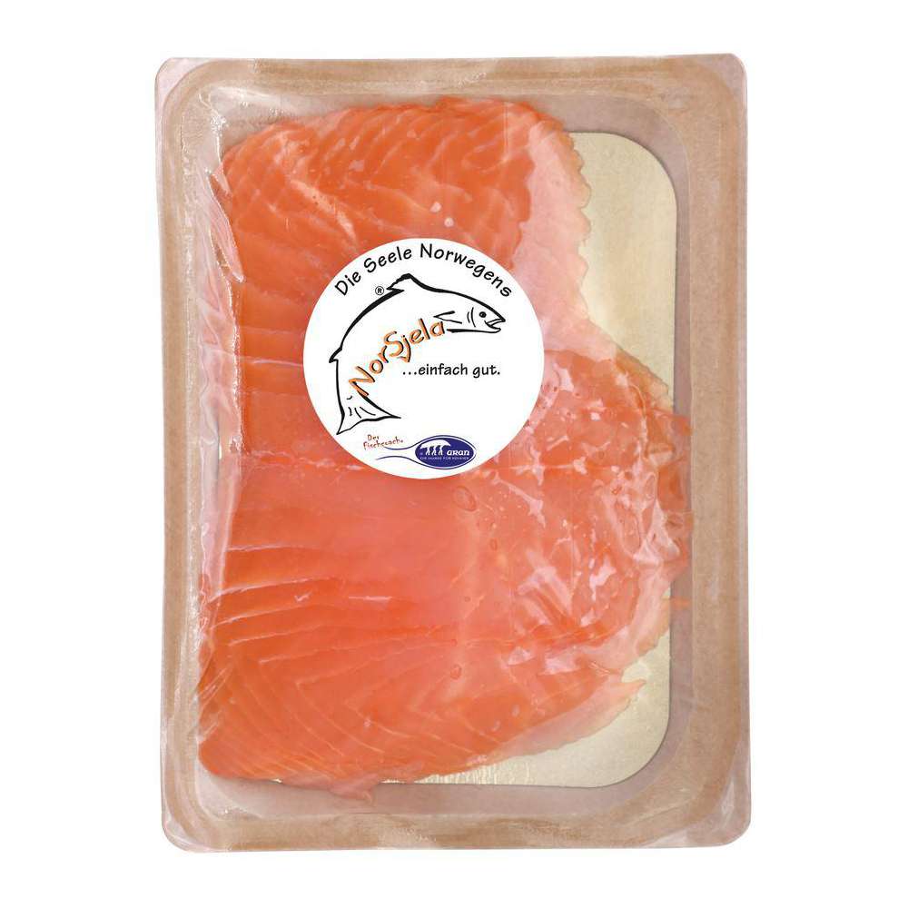 Produktabbildung Abrahams Norsjela Räucherlachs, in Scheiben
