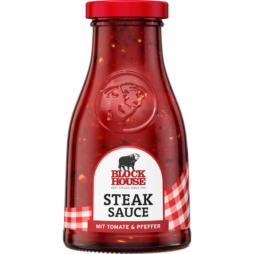 Produktabbildung Block House Steaksauce, mit Tomaten und Pfeffer