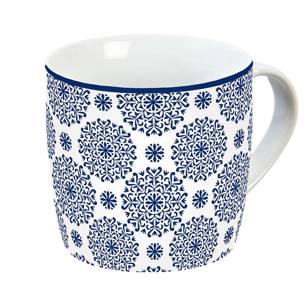 Produktabbildung GEDA LABELS GMBH Tasse Classic, Blue Pattern