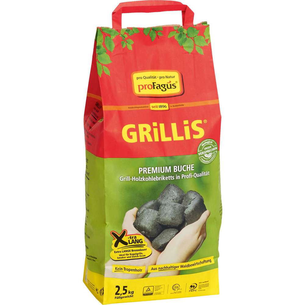 Produktabbildung proFagus Holzkohle-Briketts Grillis