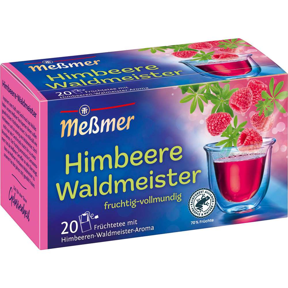 Produktabbildung Messmer Früchtetee, Himbeere/Waldmeister