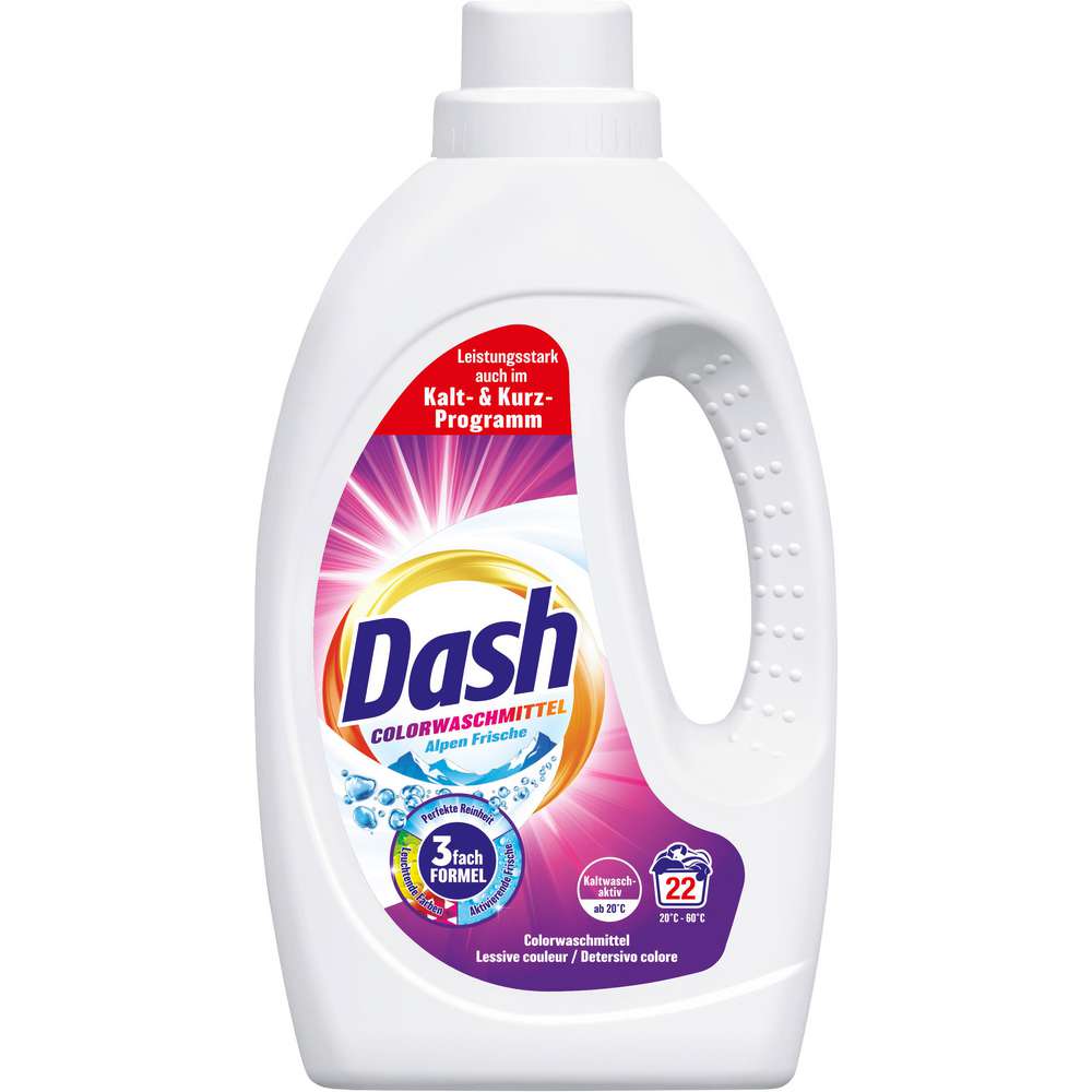 Produktabbildung Dash Color-Waschmittel flüssig, Alpen Frische