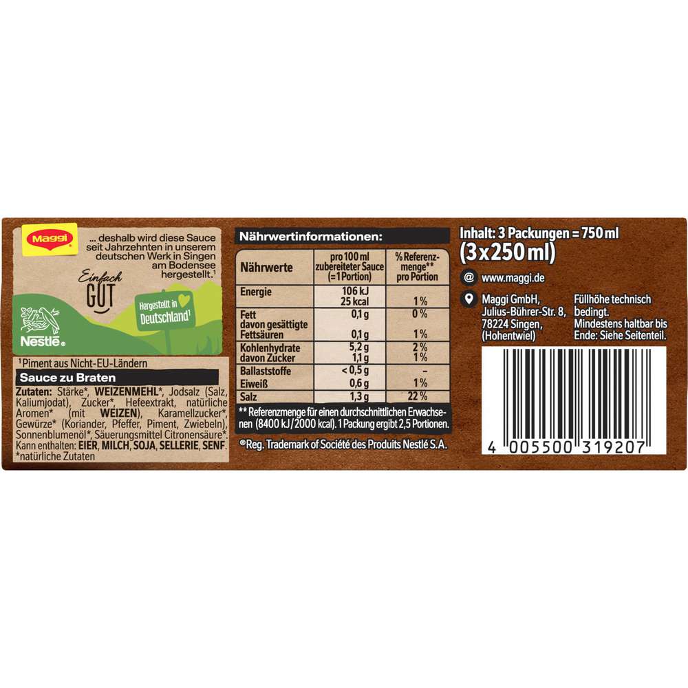 Produktabbildung Maggi Bratensoße, Original