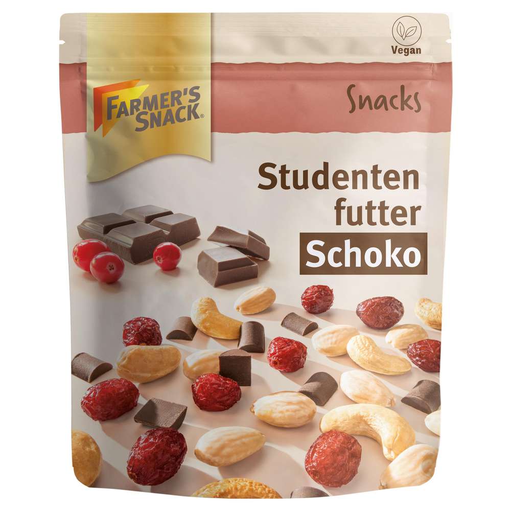 Produktabbildung Farmer's Snack Studentenfutter mit Schokolade 