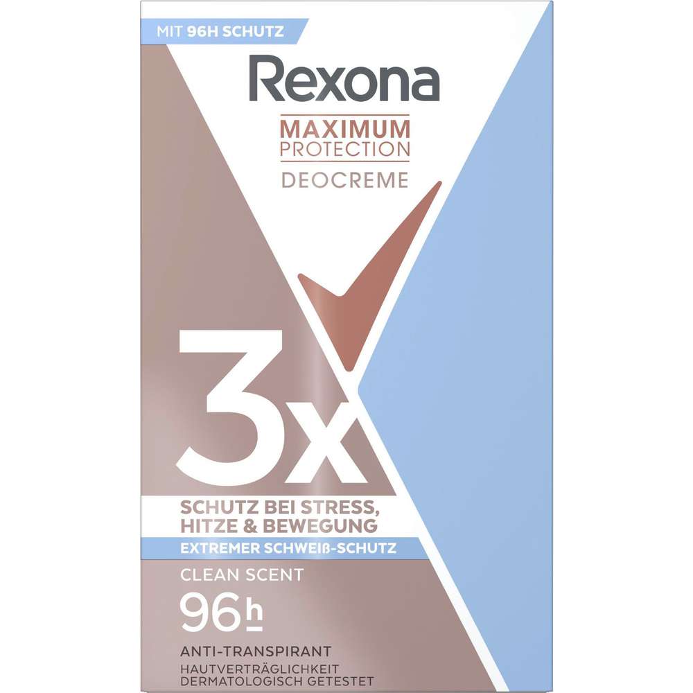 Produktabbildung Rexona Deocreme Maximum Protection Clean Scent
