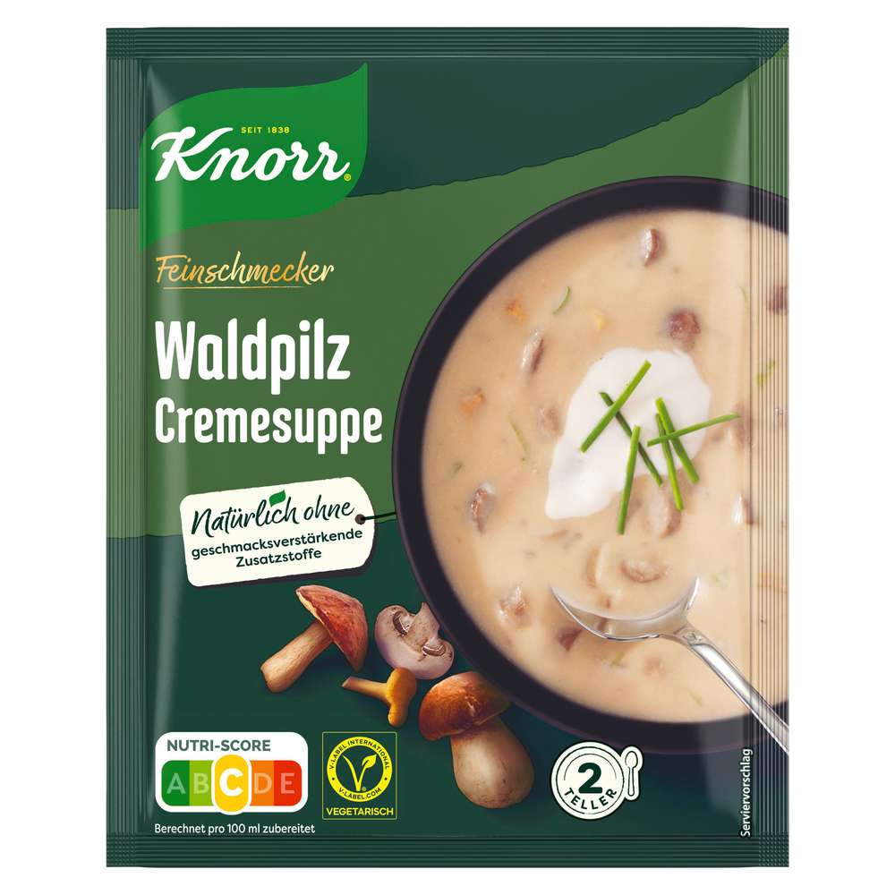 Produktabbildung Knorr Waldpilz-Cremesuppe, Feinschmecker