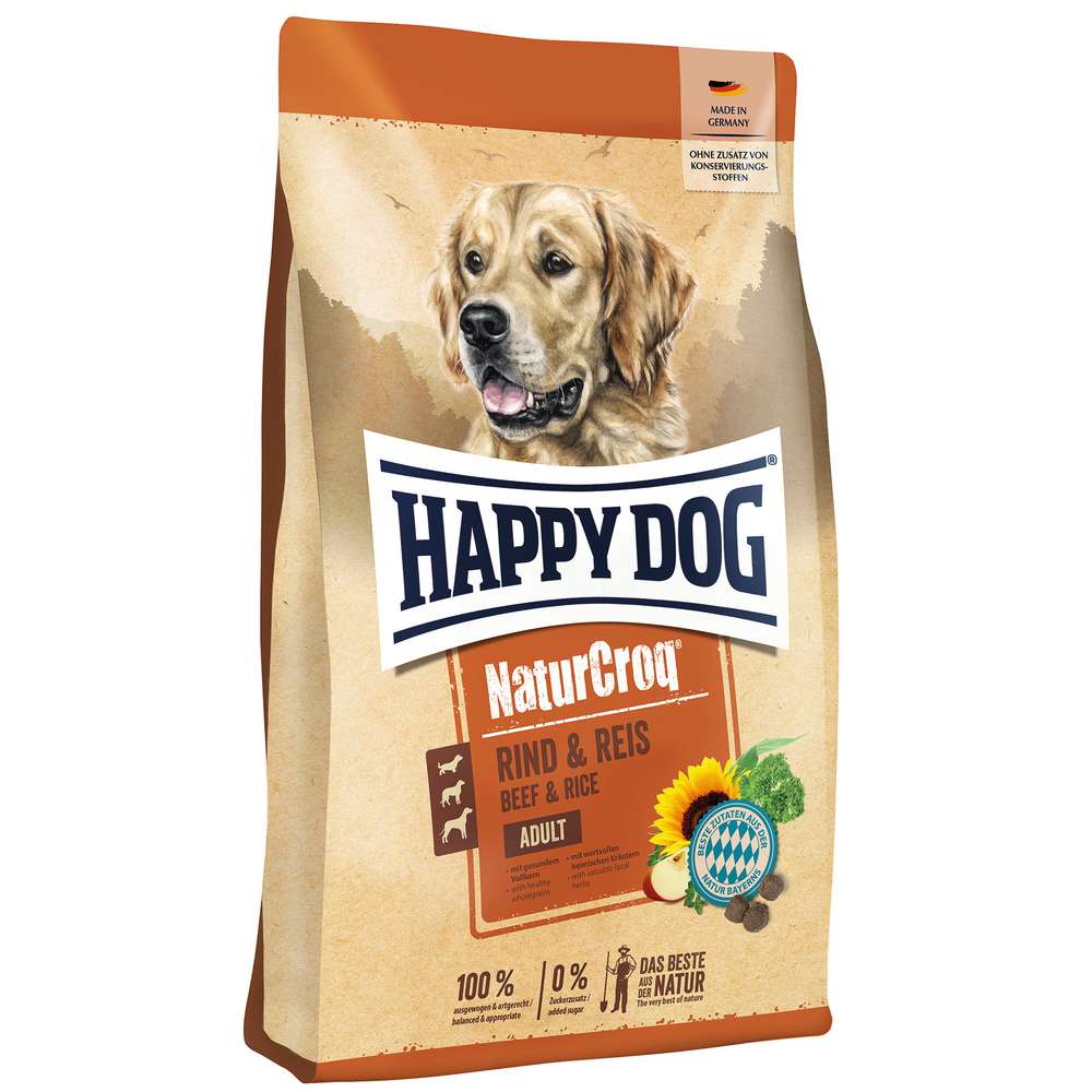 Produktabbildung Happy Dog Hunde-Trockenfutter NaturCroq, Rind/Reis