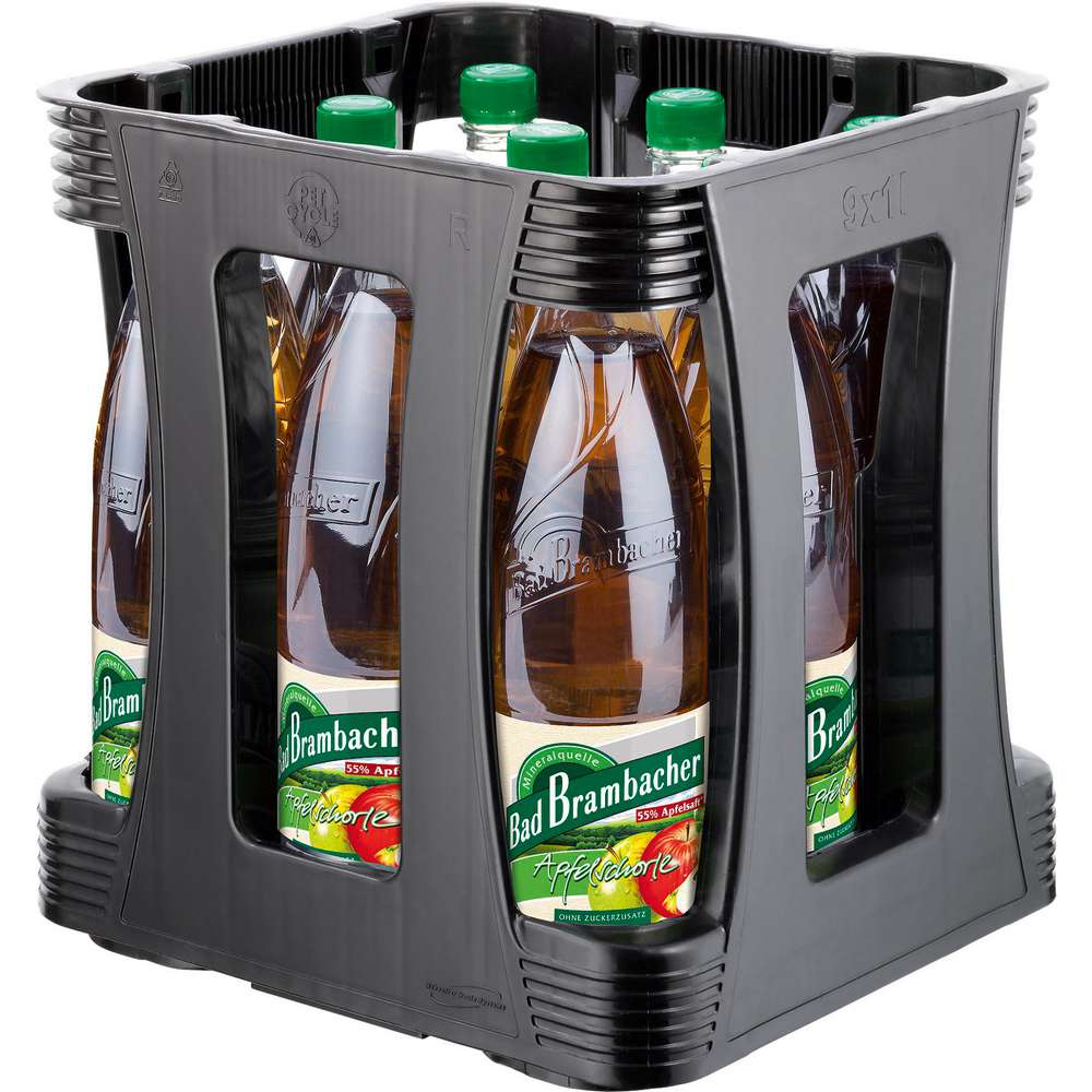 Produktabbildung Bad Brambacher Apfelschorle (9x 1,000 Liter)