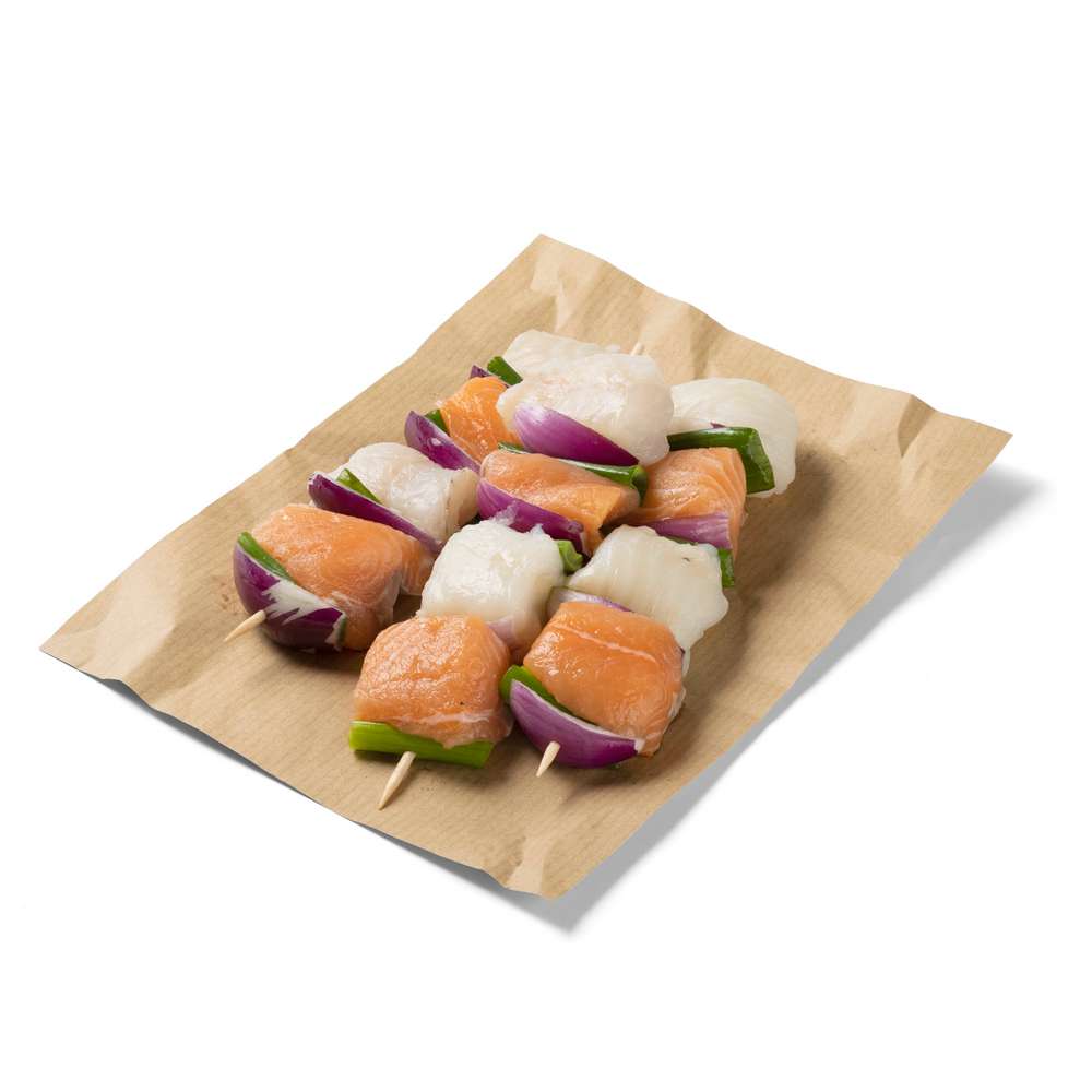 Produktabbildung GLOBUS Fischtheke Lachs Kabeljau Spieß Especiara