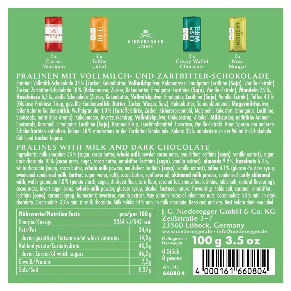 Produktabbildung Niederegger Schokoladen-Mischpackung, Hasen