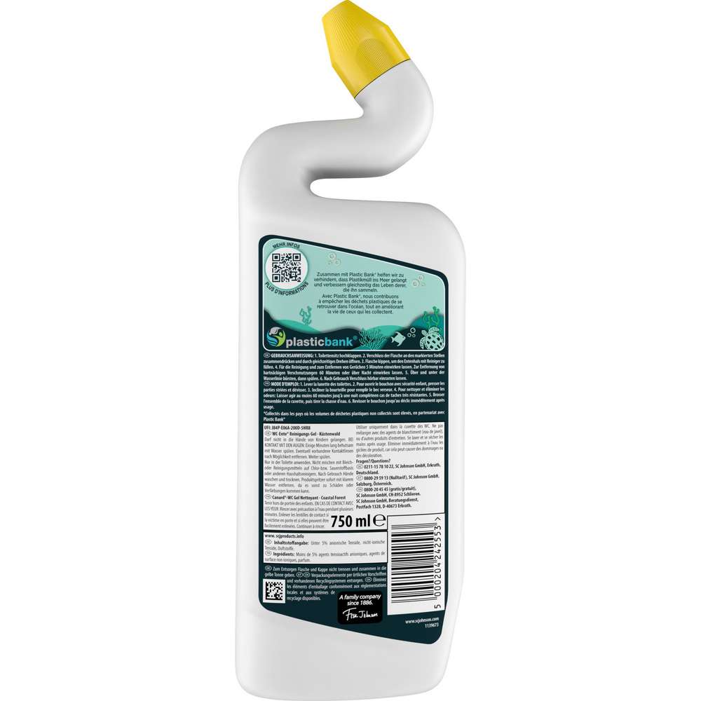 Produktabbildung WC Ente WC Reiniger Canard Biologisch Abbaubar, Küstenwald