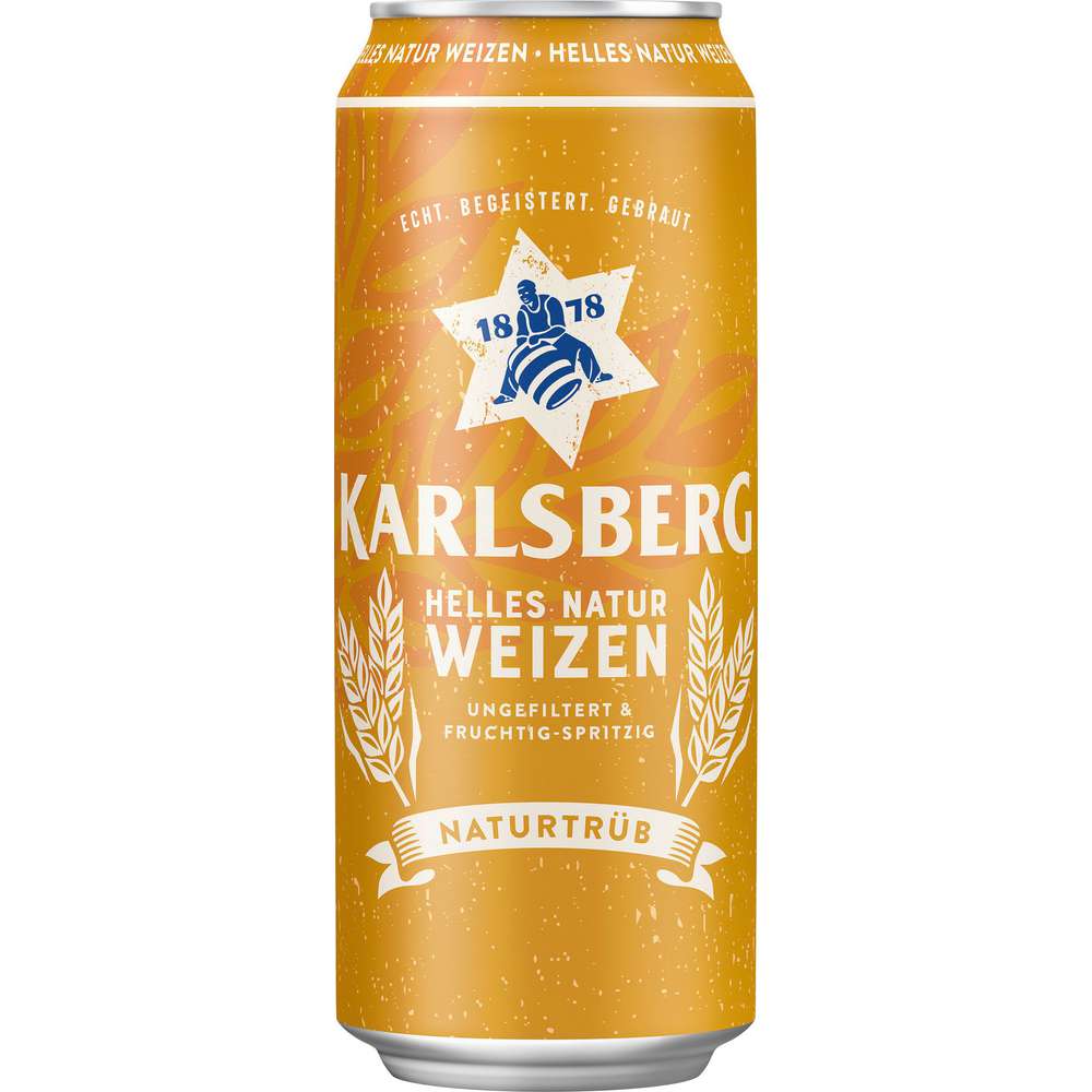 Produktabbildung Karlsberg Helles Natur Weizen 5,2 %