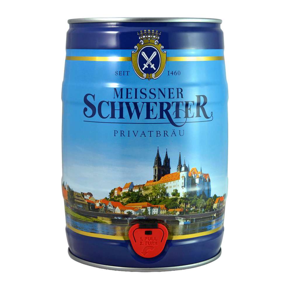 Produktabbildung Privatbrauerei Schwerter Meißen Urhell Bier Partyfass 4,9%