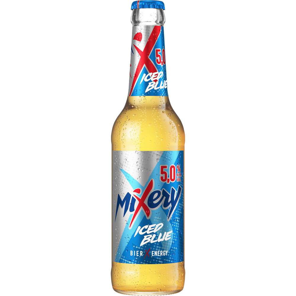 Produktabbildung Mixery Biermischgetränk Iced Blue, Bier + Guarana + X, 5 %