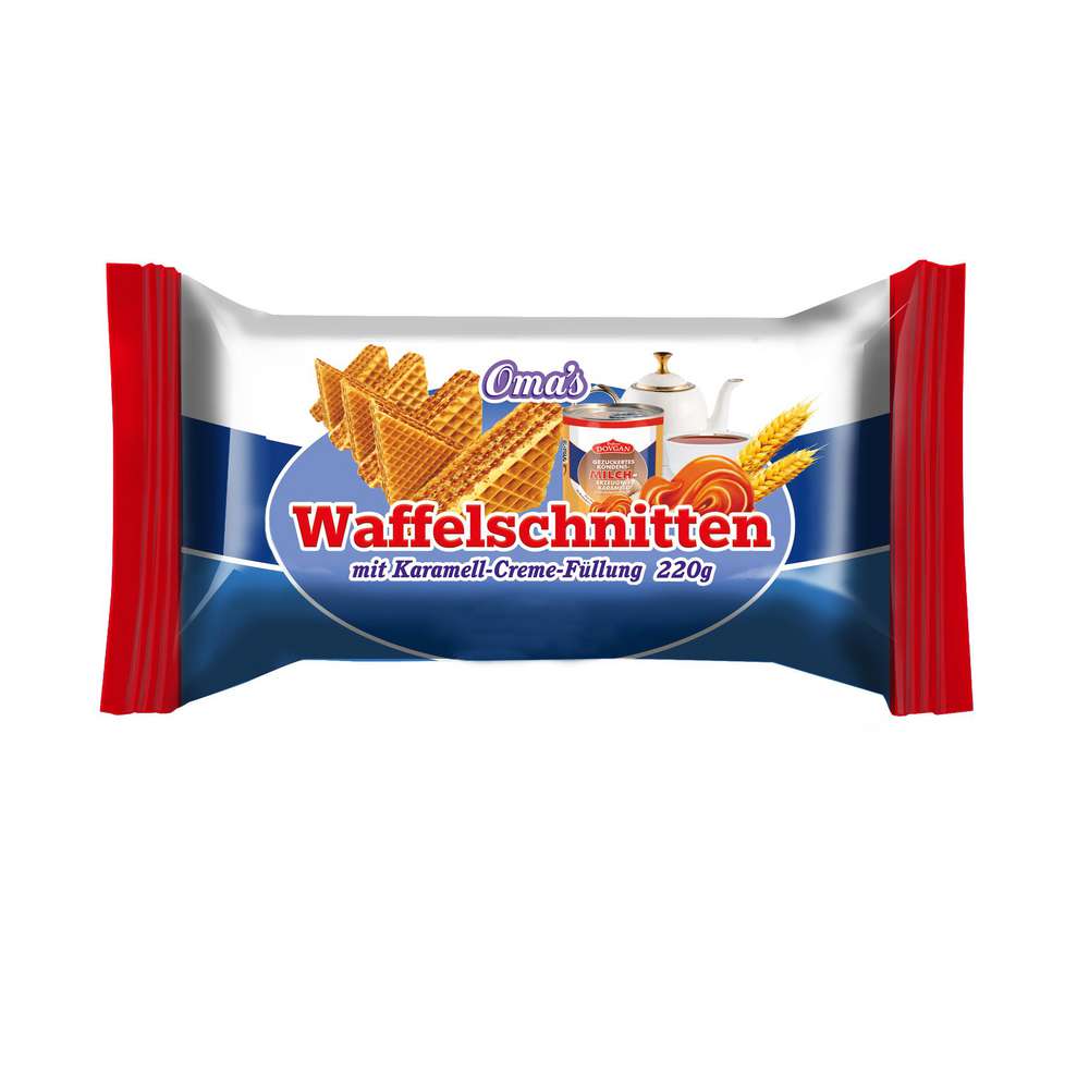 Produktabbildung Dovgan Omas Waffelschnitten Karamell 