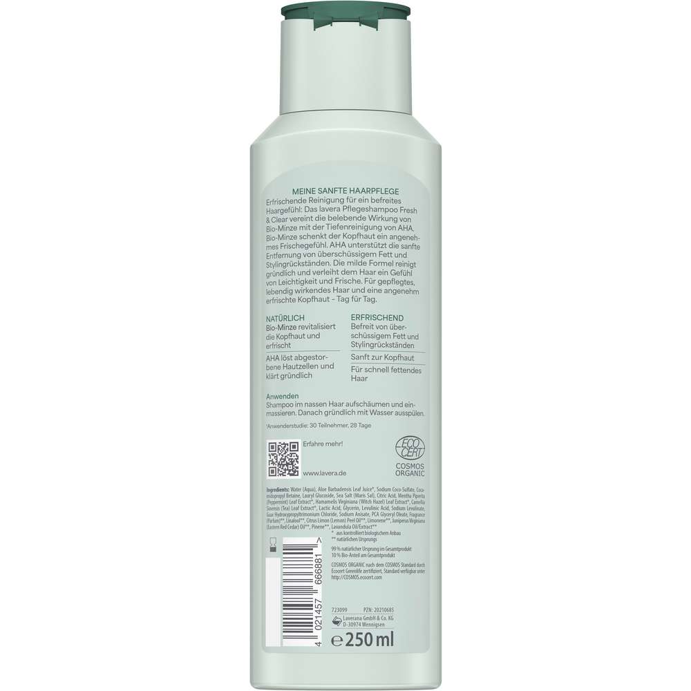 Produktabbildung lavera Shampoo, Fresh & Clear
