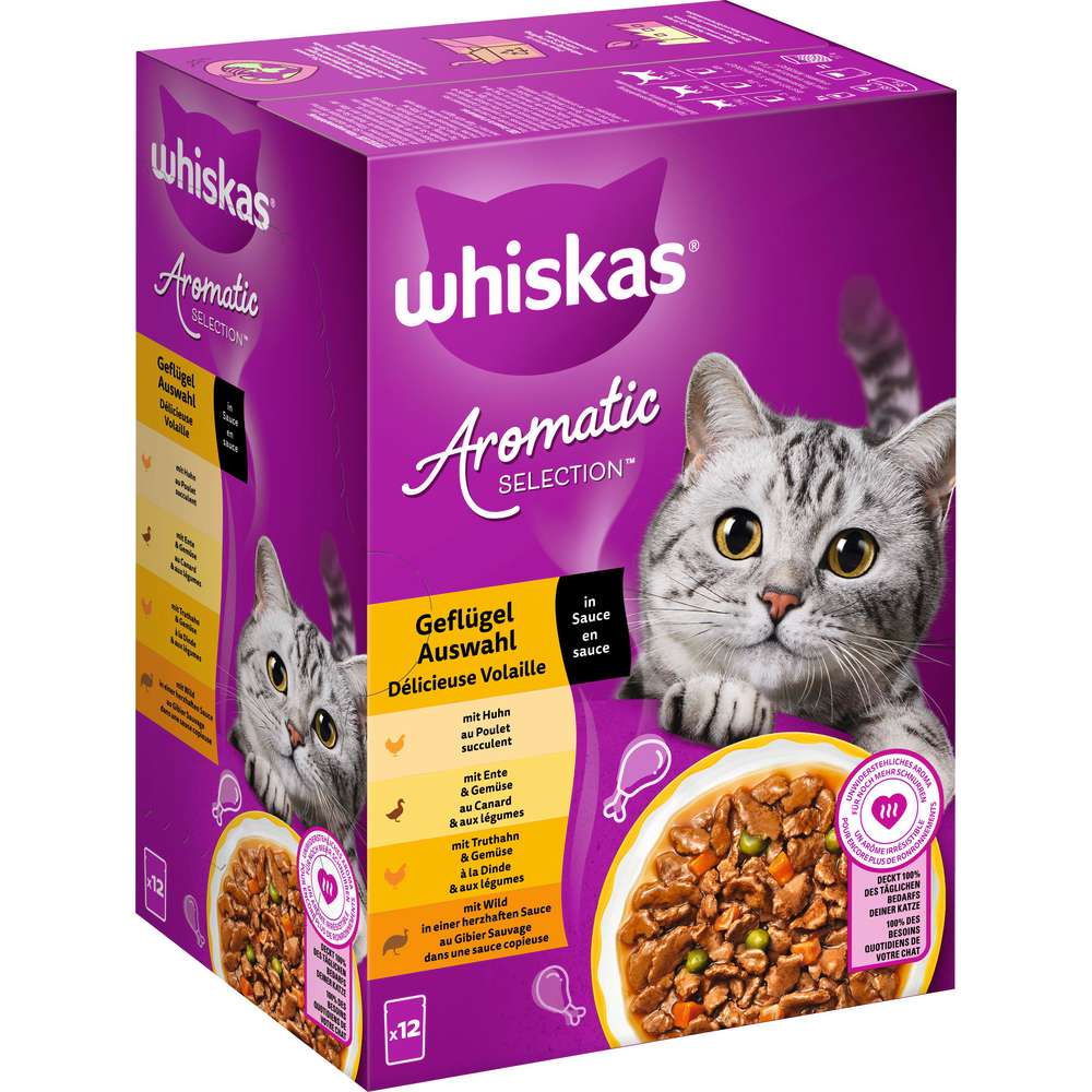 Produktabbildung Whiskas Katzen-Nassfutter, Aromatic Geflügel