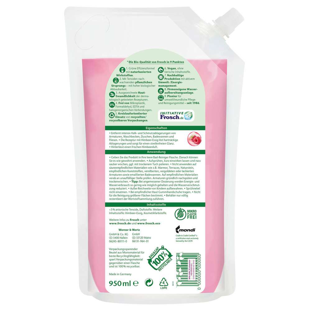 Produktabbildung Frosch Anti-Kalk Himbeer Essig