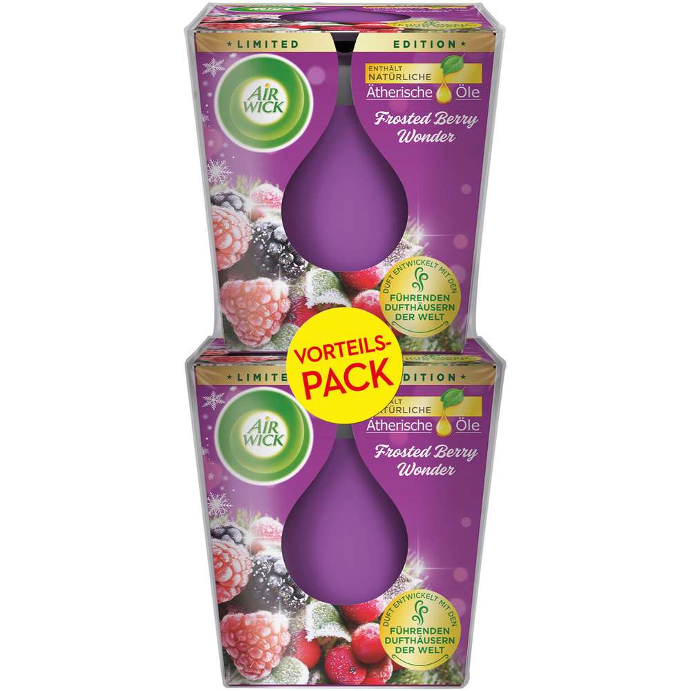Produktabbildung Air Wick Wohlfühlkerze Duo Frosted Berry Wonder