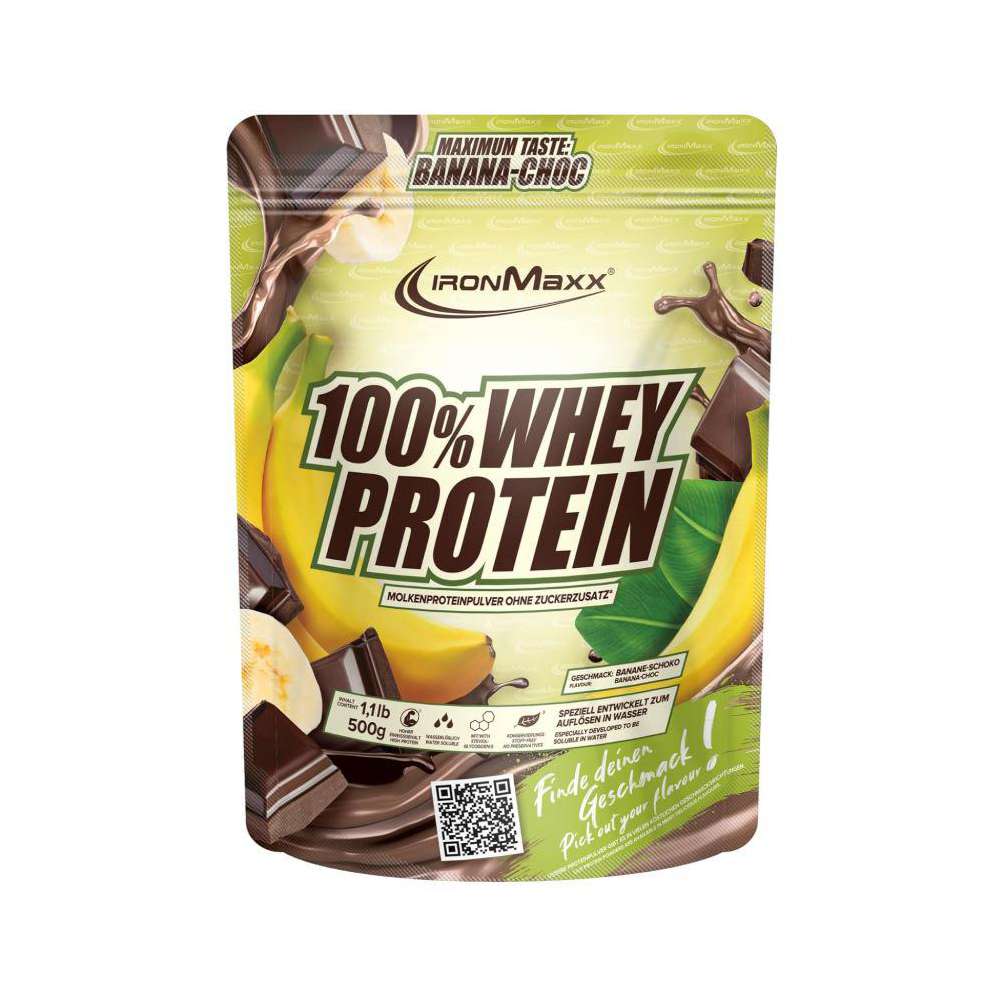 Produktabbildung IronMaxx Whey Protein Banane