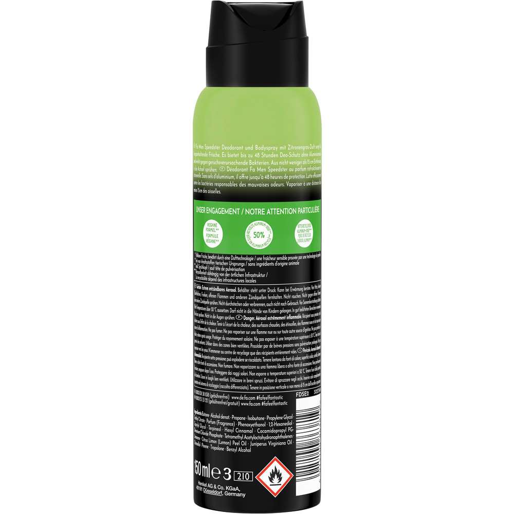Produktabbildung Fa Deo Spray Men, Speedster
