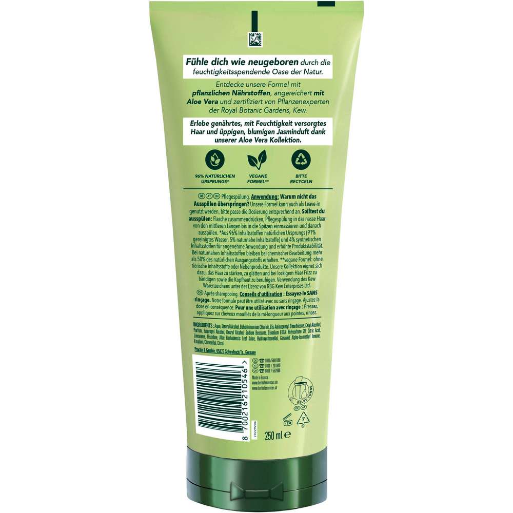 Produktabbildung Herbal Essences Pflegespülung Feuchtigkeit, Aloe Vera