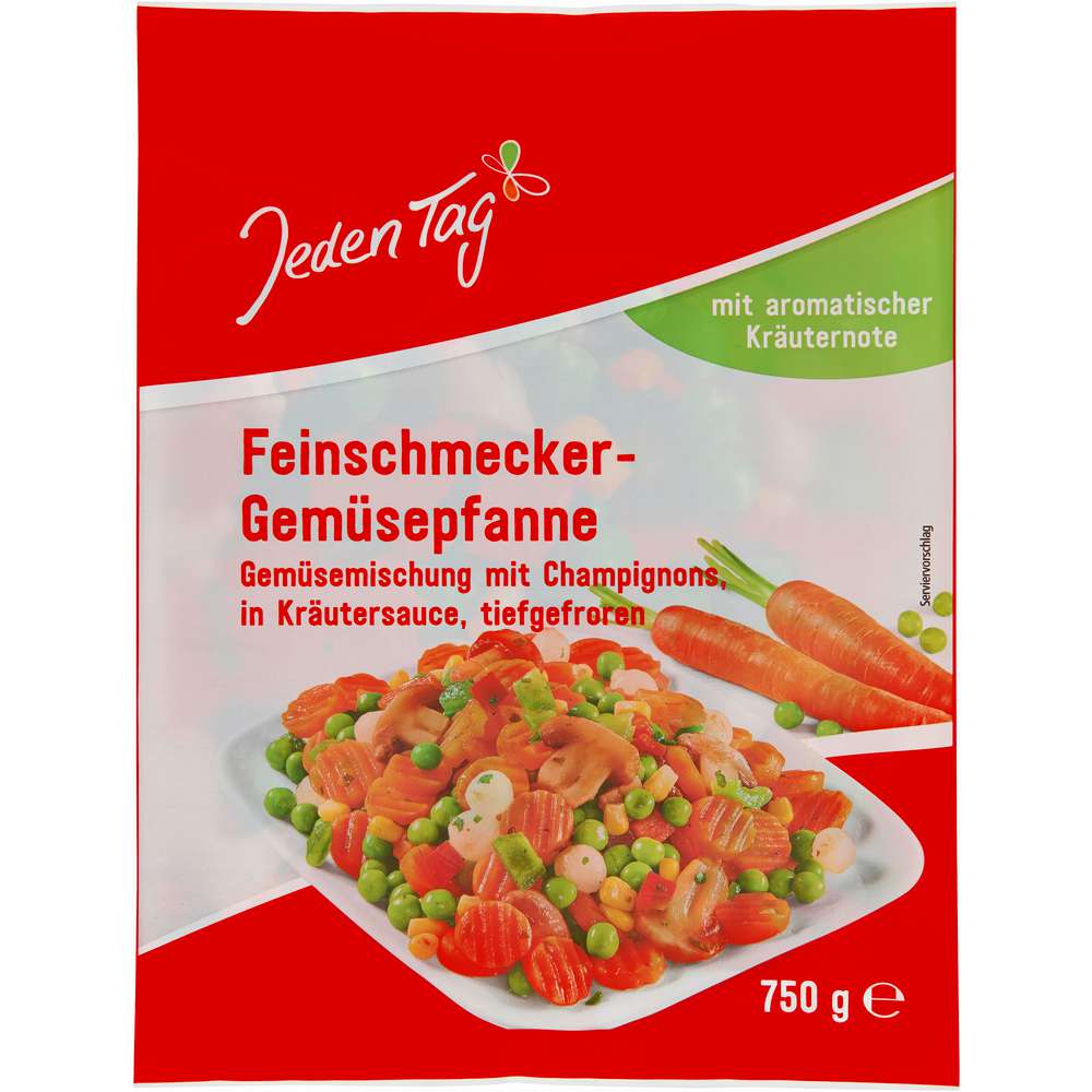 Produktabbildung Jeden Tag Feinschmecker Gemüsepfanne, tiefgekühlt