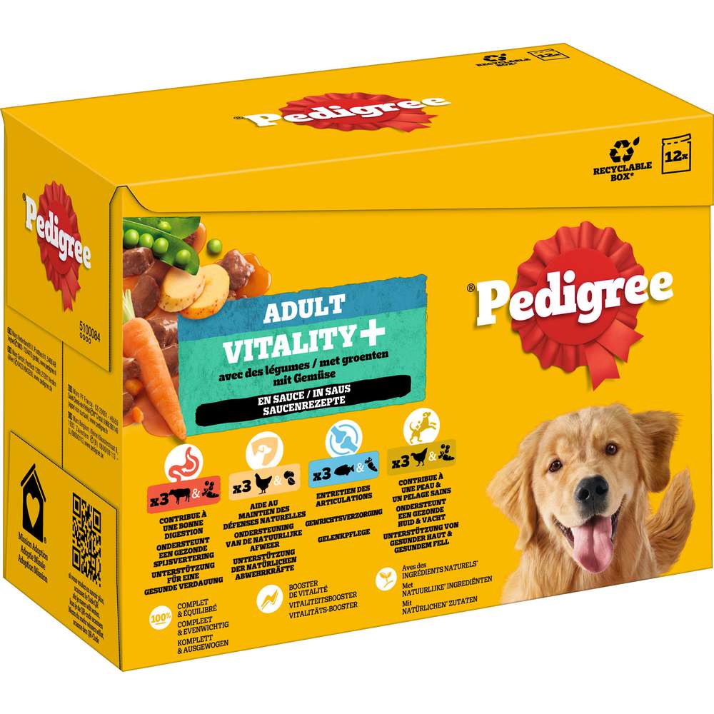 Produktabbildung Pedigree Hunde-Nassfutter in Sauce Mix Adult