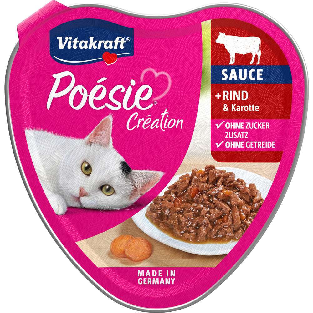 Produktabbildung Vitakraft Katzen-Nassfutter Poésie Sauce, Rind & Karotten