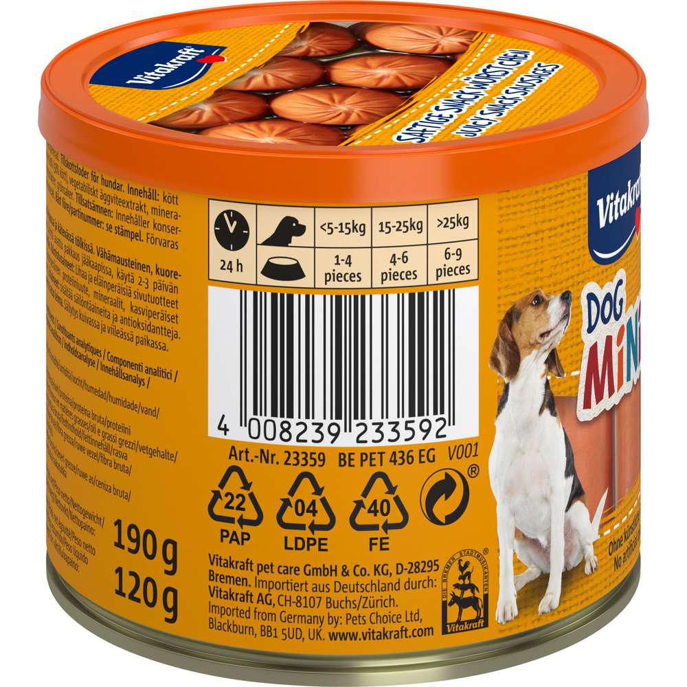 Produktabbildung Vitakraft Hunde-Snack Dog Minis, Würstchen