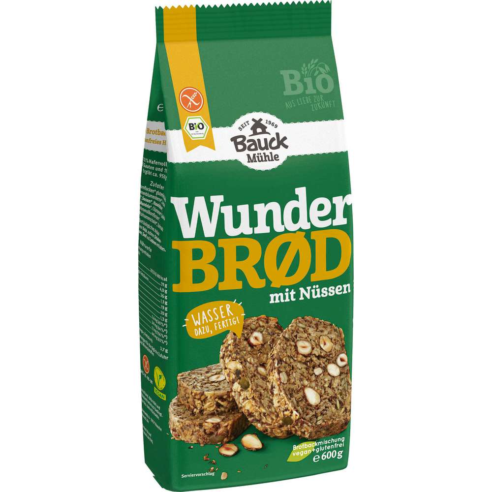 Produktabbildung Bauckhof Bio Wunderbrod mit Nüssen