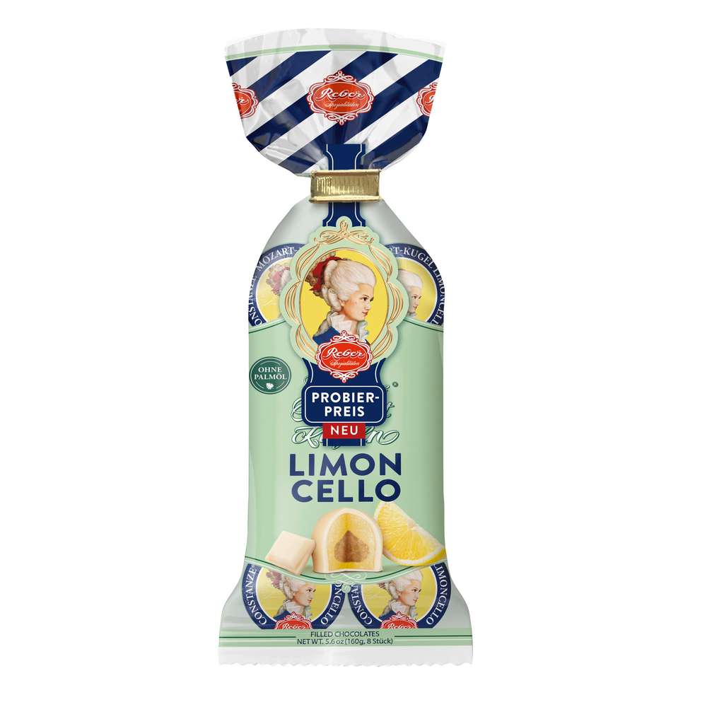 Produktabbildung Reber Mozartkugeln weiße Limoncello